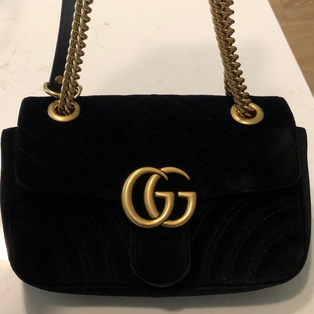 ❌ SOLD❌ Authentic Gucci velvet small marmont - Picture 1 of 8